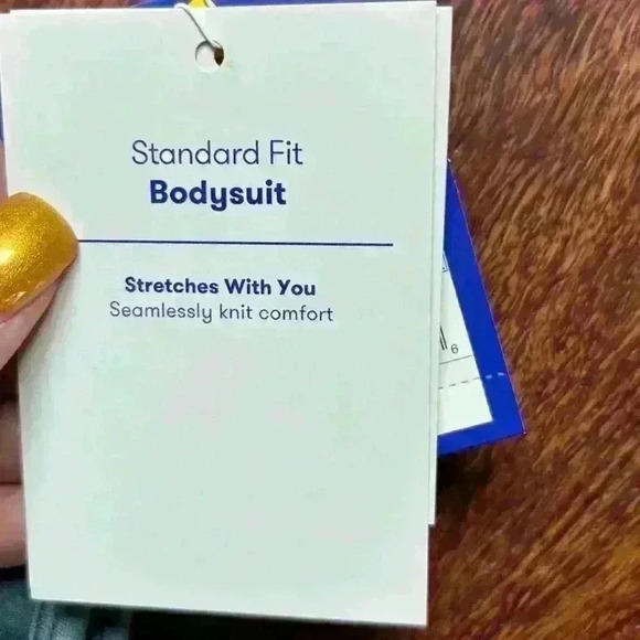 NWT JoyLab Bodysuit Blue Size Medium - Picture 3 of 4